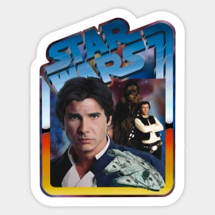 The Scoundrel (nebula background, desert border) Sticker